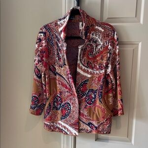 Anthropologie Multicolor Textured Jacket
